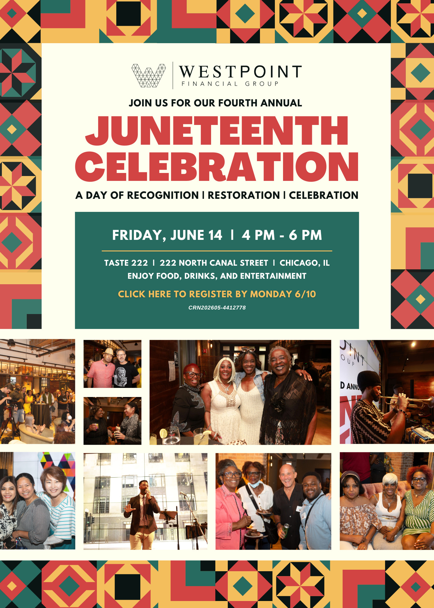 Chicago Juneteenth Event 2024 Invite Juneteenth Celebration 2024 Westpoint Financial Group