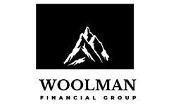 Woolman Financial Group logo with mountain icon